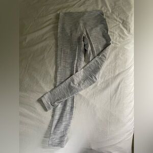 Lululemon Athletica Gray and White Leggings